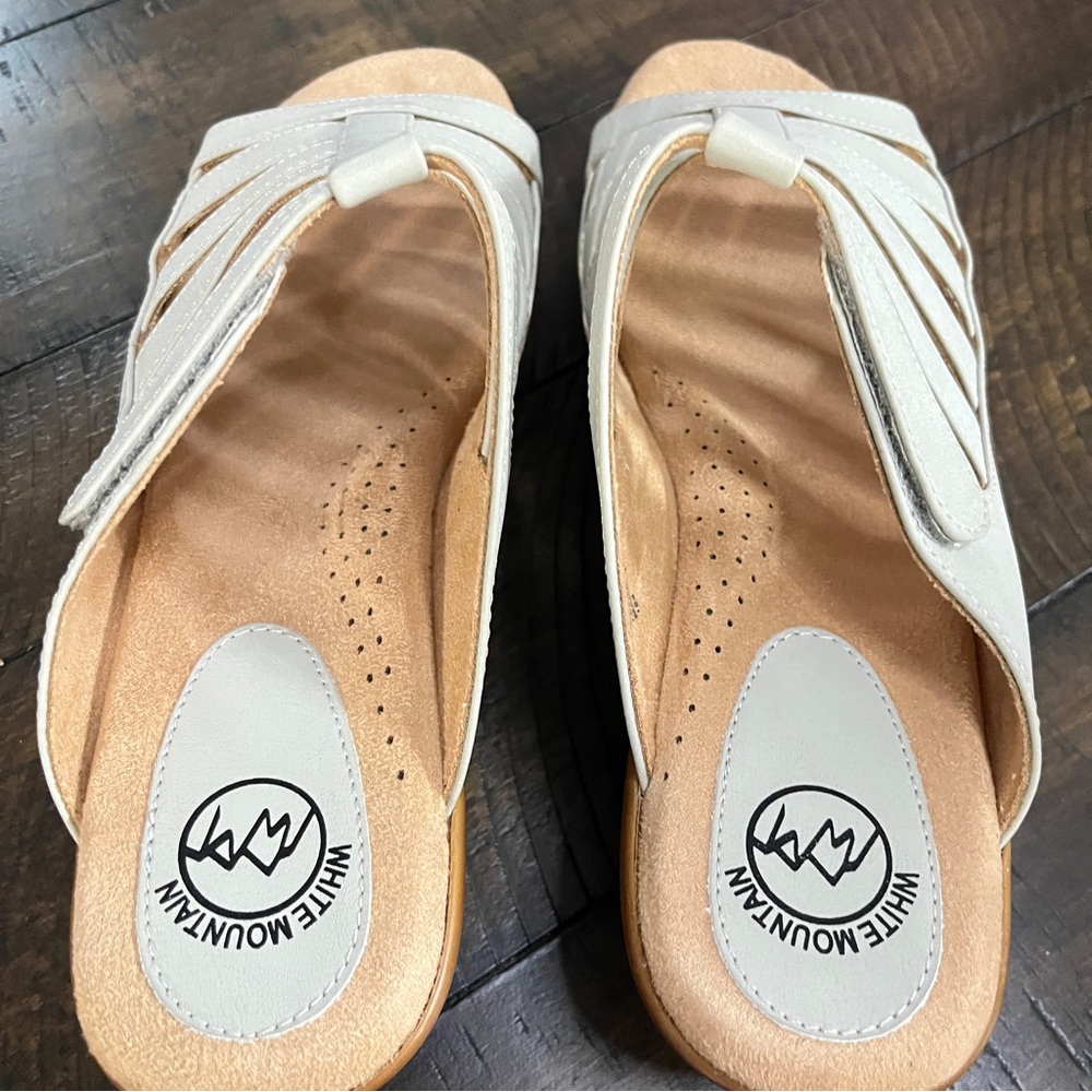 White Mountain Valenci Ice Burn Tan Mules, 11M - Picture 5 of 8